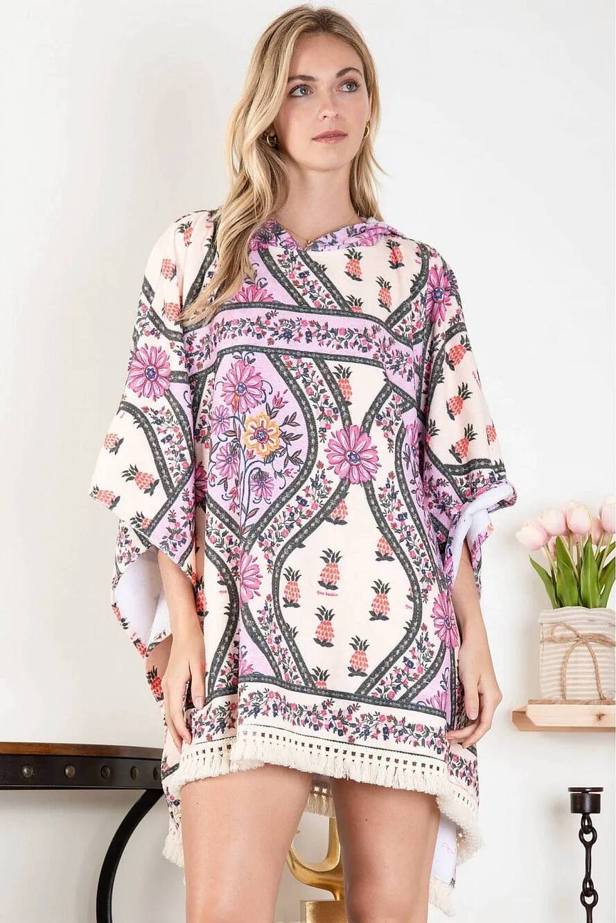 NEW BLUE VELVET positive thoughts top in cream, pink, multi